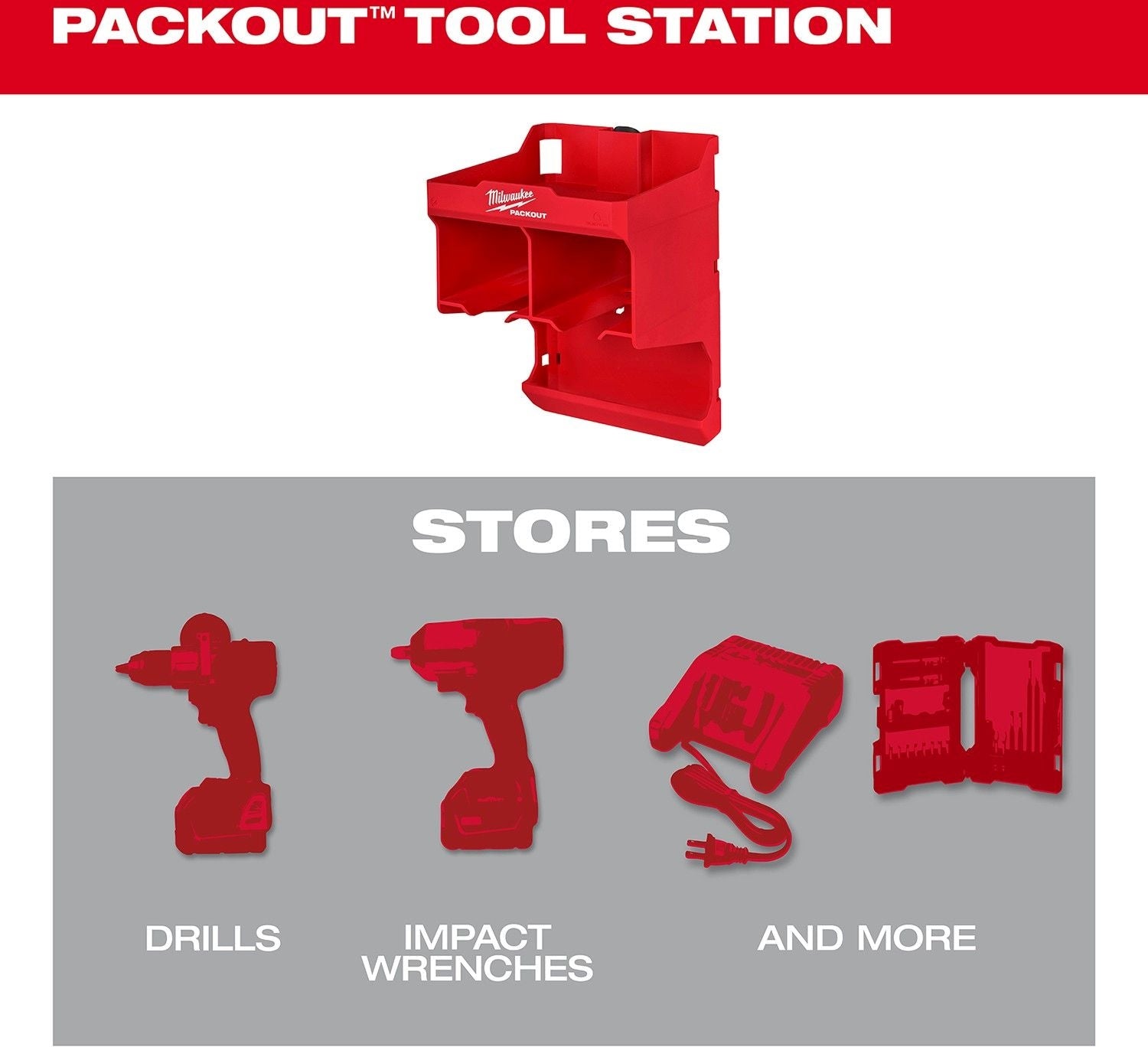 Milwaukee 48-22-8343 PACKOUT Tool Station