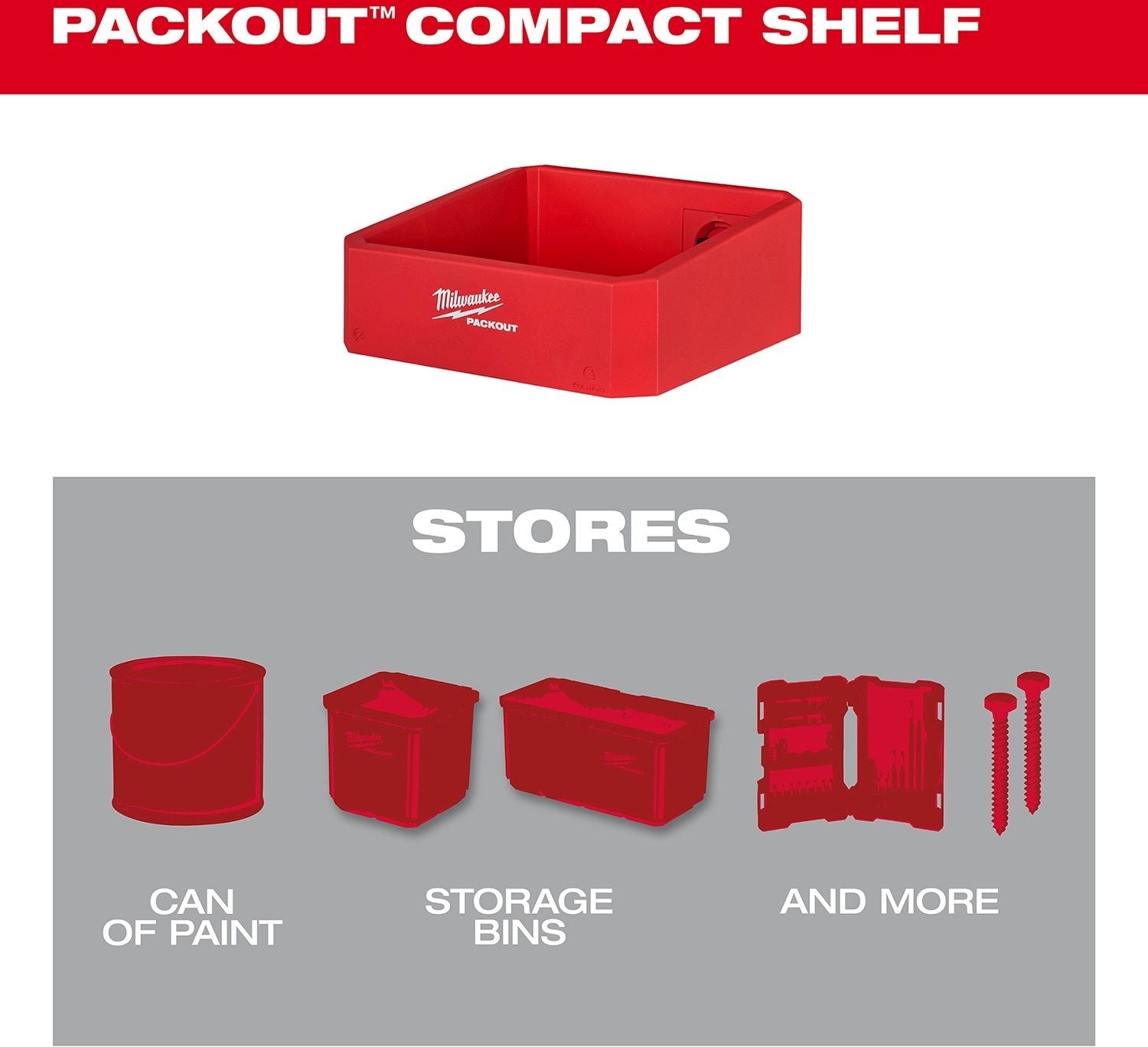 Milwaukee 48-22-8347 PACKOUT Compact Shelf Bin