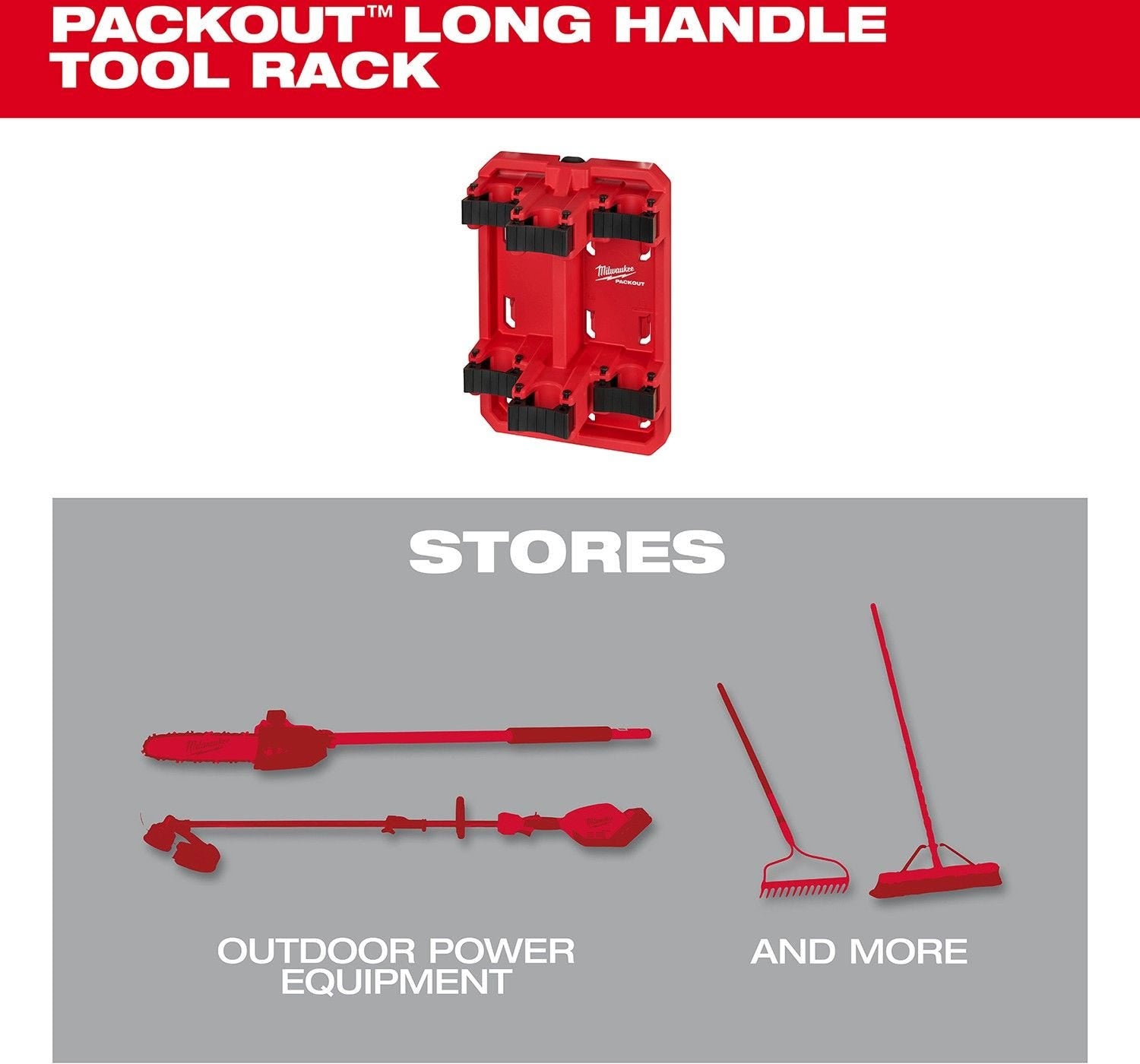 Milwaukee 48-22-8349 PACKOUT Long Handle Tool Rack