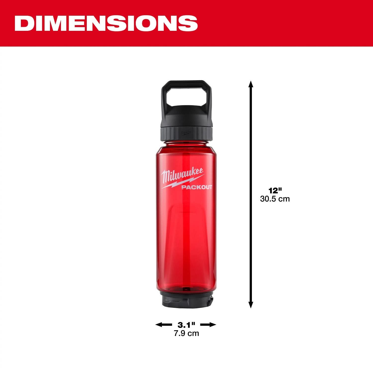 Milwaukee 48-22-8372R PACKOUT™ 34oz Bottle with Chug Lid