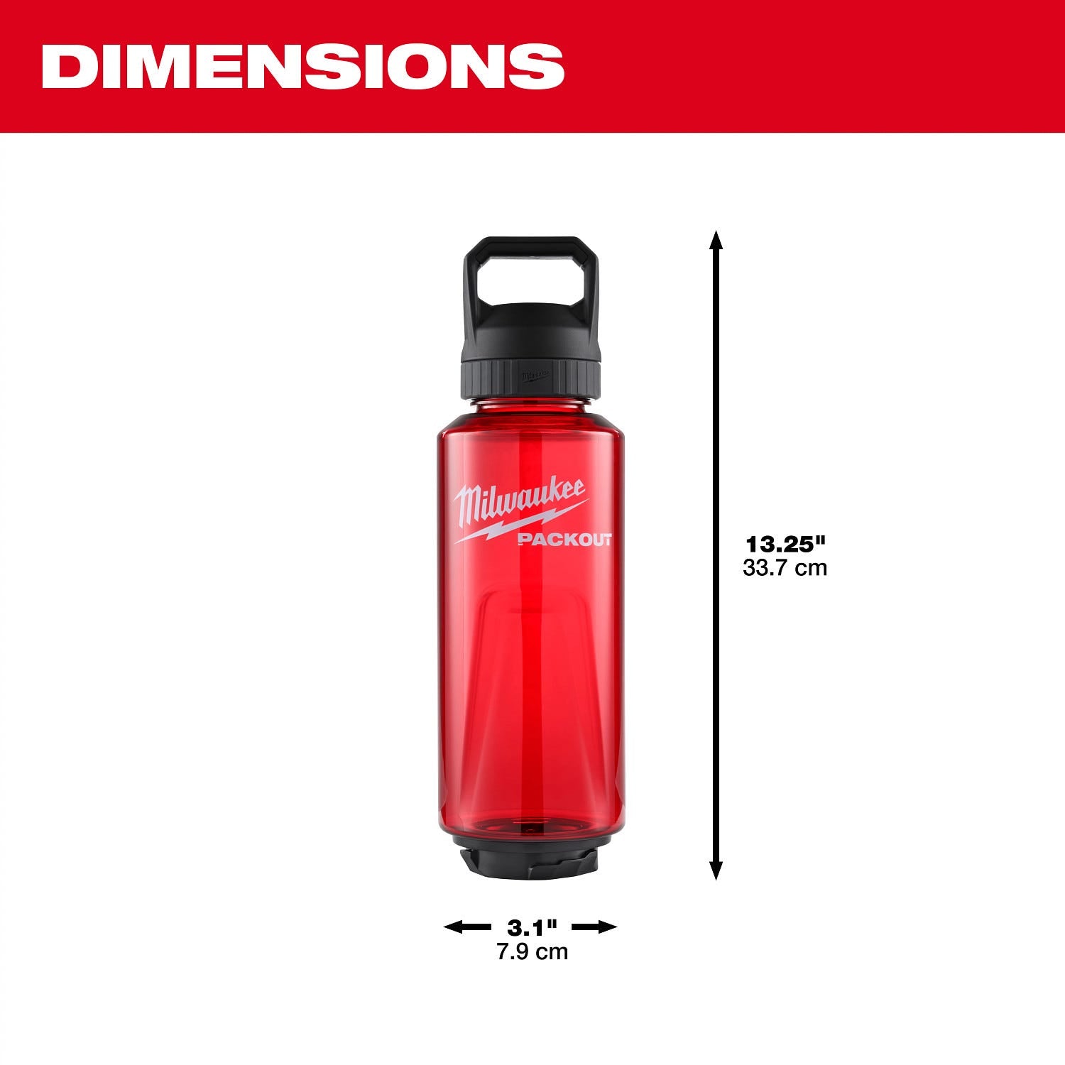 Milwaukee 48-22-8373R PACKOUT™ 48oz Bottle with Chug Lid