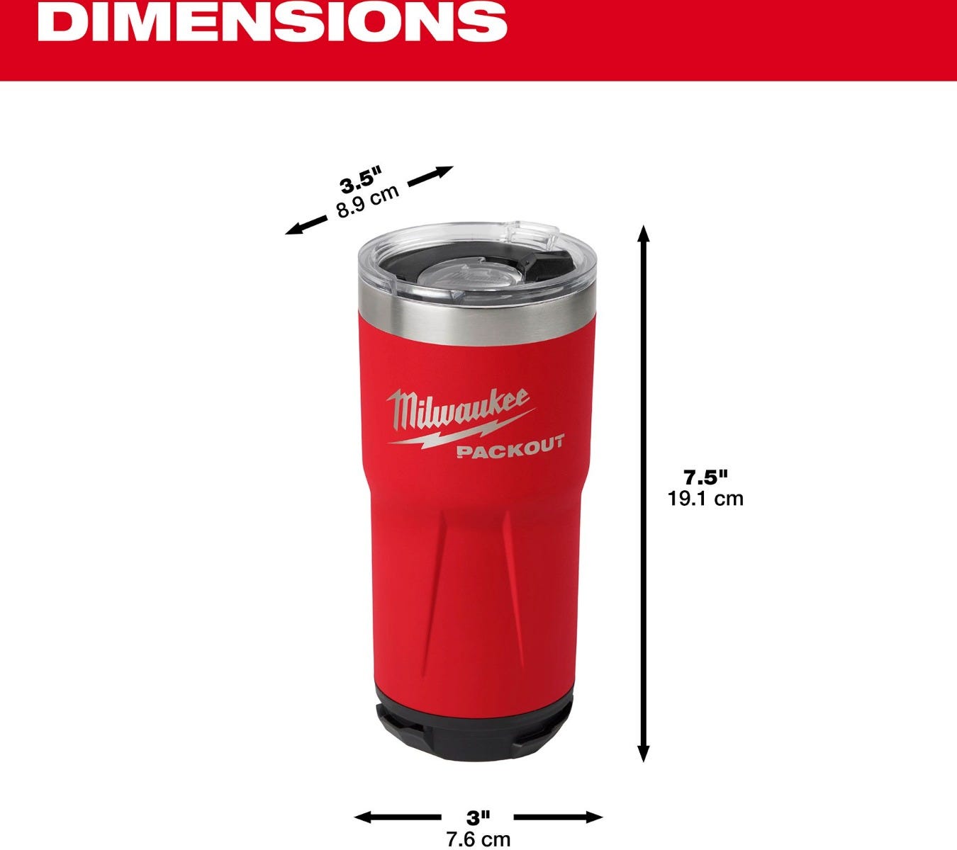 Milwaukee 48-22-8392R PACKOUT 20oz Tumbler