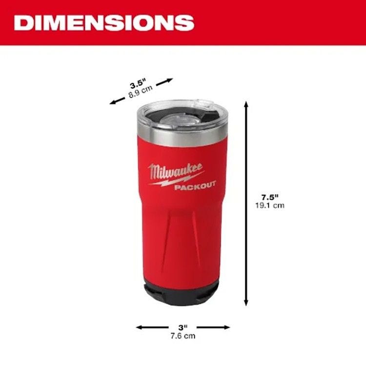 Milwaukee 48-22-8392RX PACKOUT Red 20-Oz. Tumbler (PROMO)