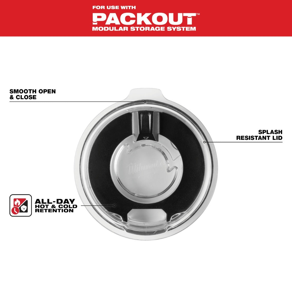 Milwaukee 48-22-8393L PACKOUT 30oz Tumbler Lid