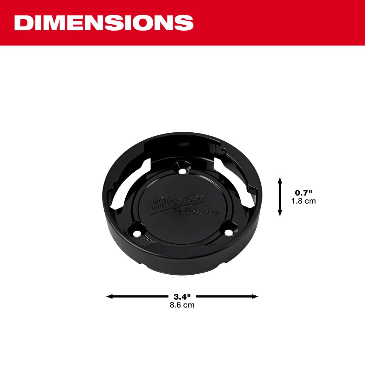 Milwaukee 48-22-8399 PACKOUT Twist to Lock Mount, 3-Pack