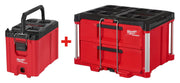 Milwaukee 48-22-8422 PACKOUT Compact Tool Box + 48-22-8442 PACKOUT 2-Drawer Tool Box