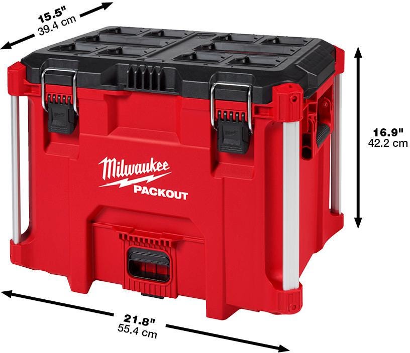 Milwaukee PACKOUT XL Tool Box and PACKOUT Tool Case with Insert Discount Pack