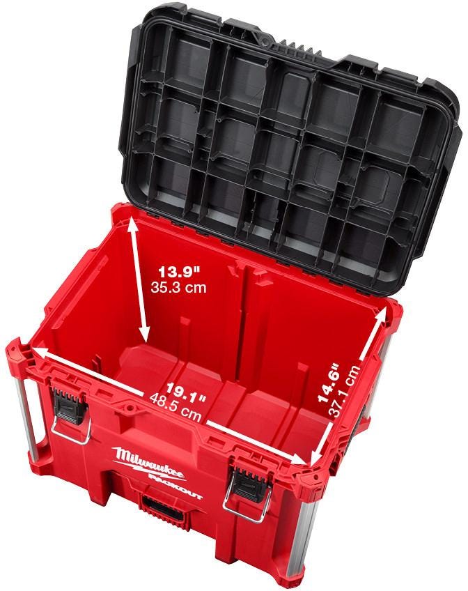 Milwaukee PACKOUT XL Tool Box and PACKOUT Tool Case with Insert Discount Pack