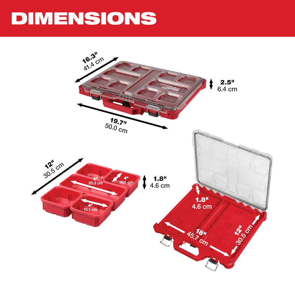 Milwaukee 48-22-8431 PACKOUT Low-Profile Organizer (PROMO)