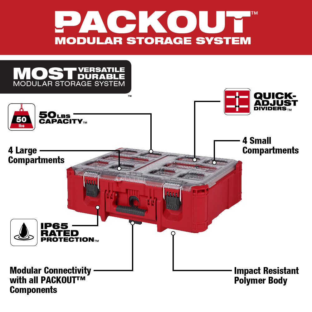 Milwaukee PROMO 48-22-8432 PACKOUT Deep Organizer (PROMO)
