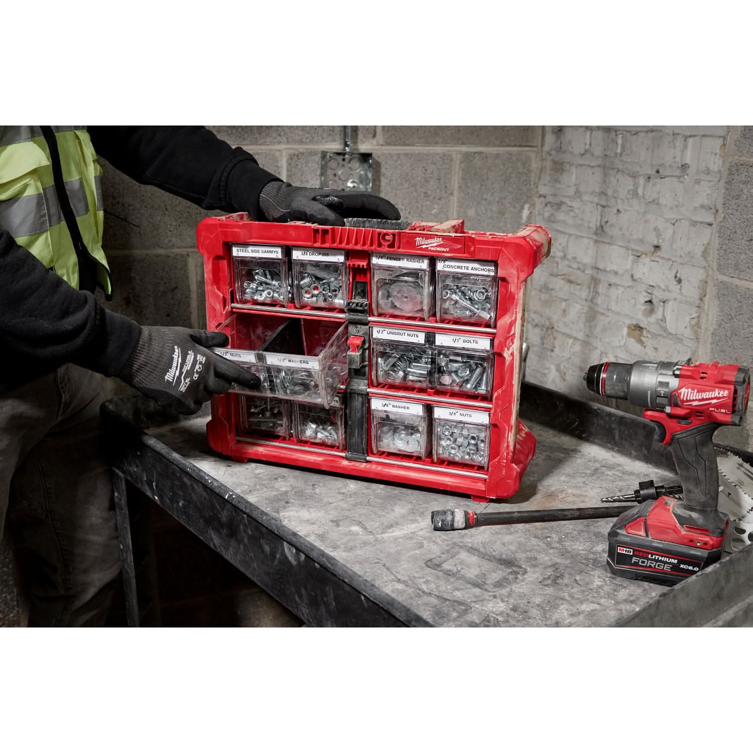 Milwaukee 48-22-8434 Large Bin for PACKOUT Tilt Bin Organizer