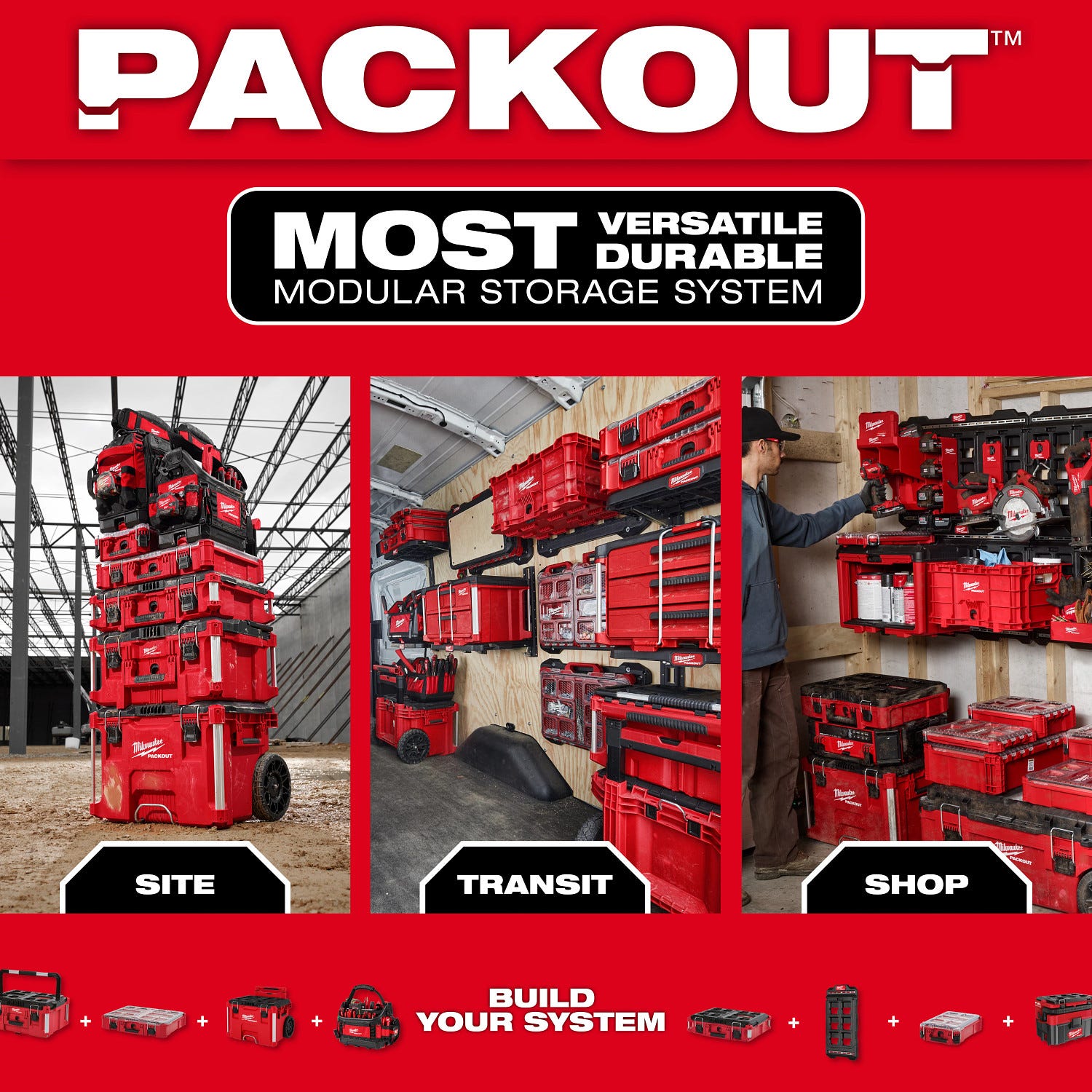 Milwaukee 48-22-8434 Large Bin for PACKOUT™ Tilt Bin Organizer