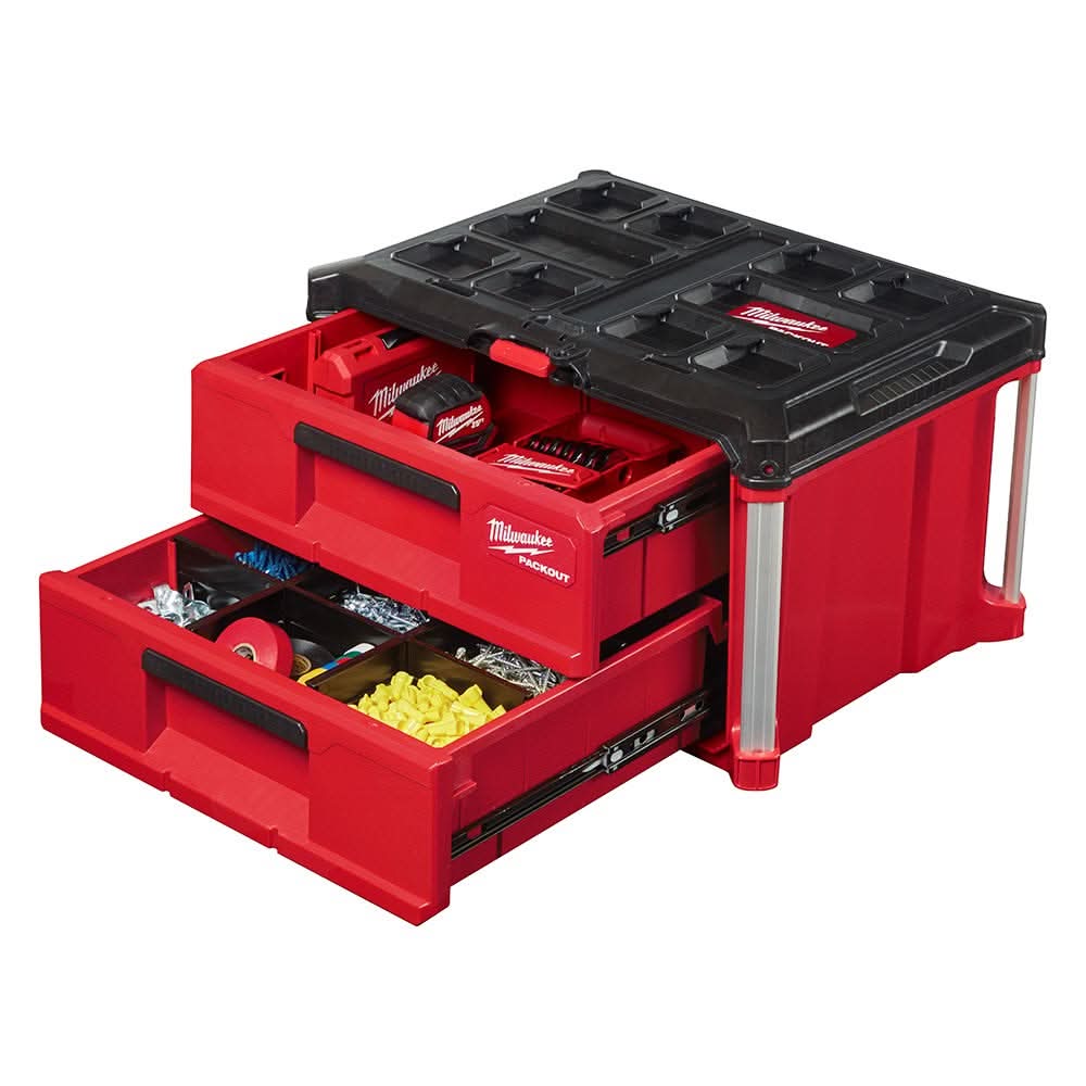 ホークス Milwaukee 48-22-8442 PACKOUT 2-Drawer Tool Box – Tool Nut