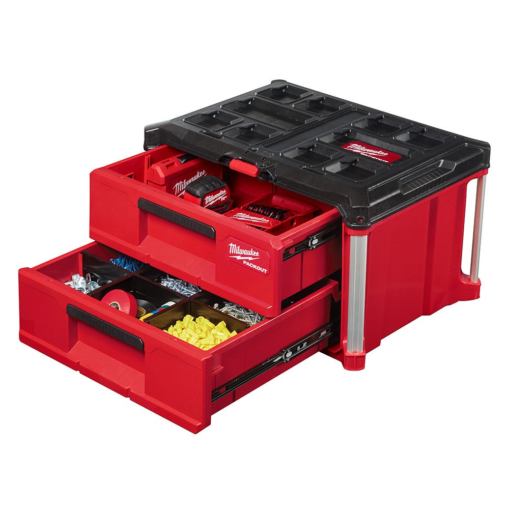 Milwaukee 48-22-8442 PACKOUT 2-Drawer Tool Box