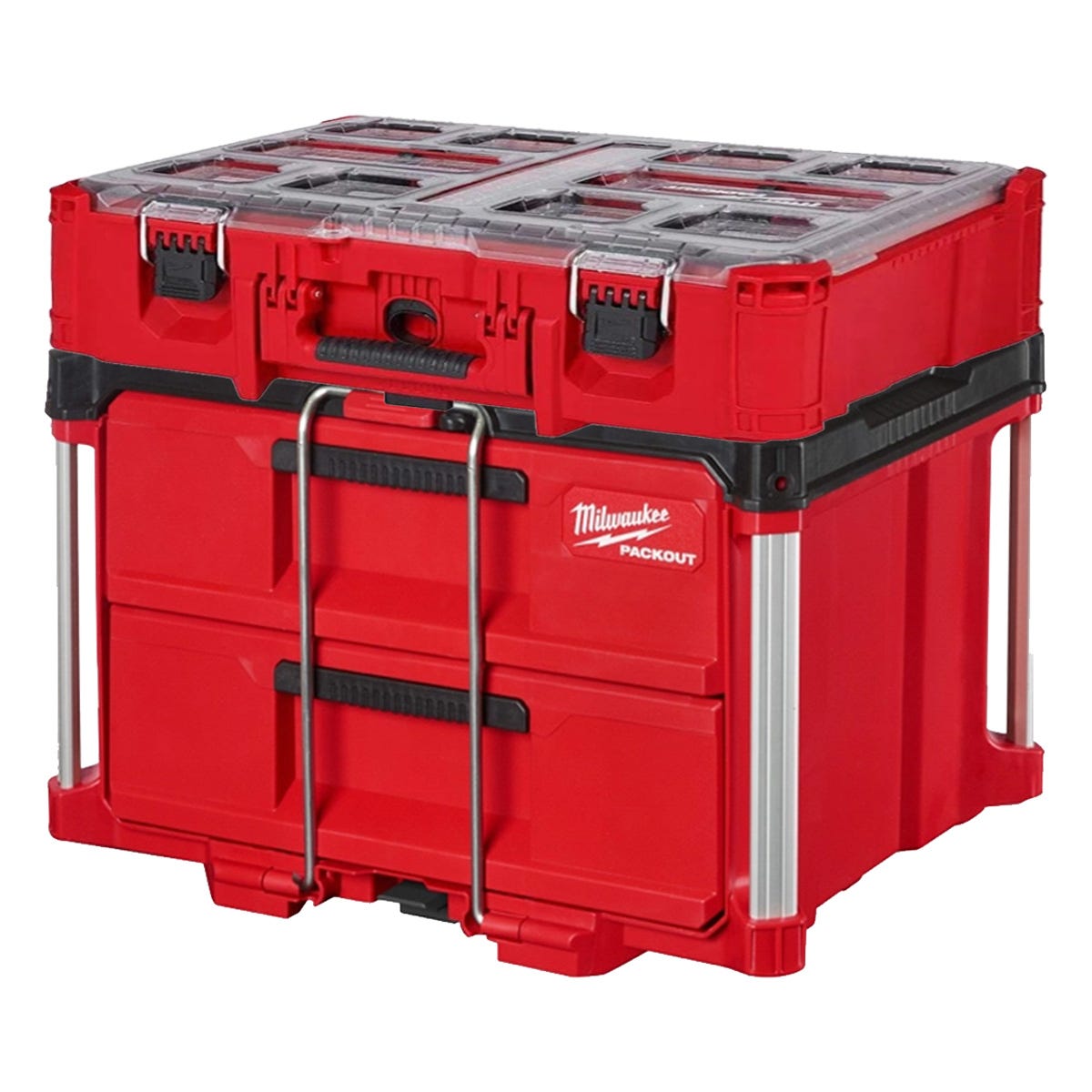 Milwaukee 48-22-8442 PACKOUT 2-Drawer Tool Box, PACKOUT Deep Organizer and Drawer Dividers