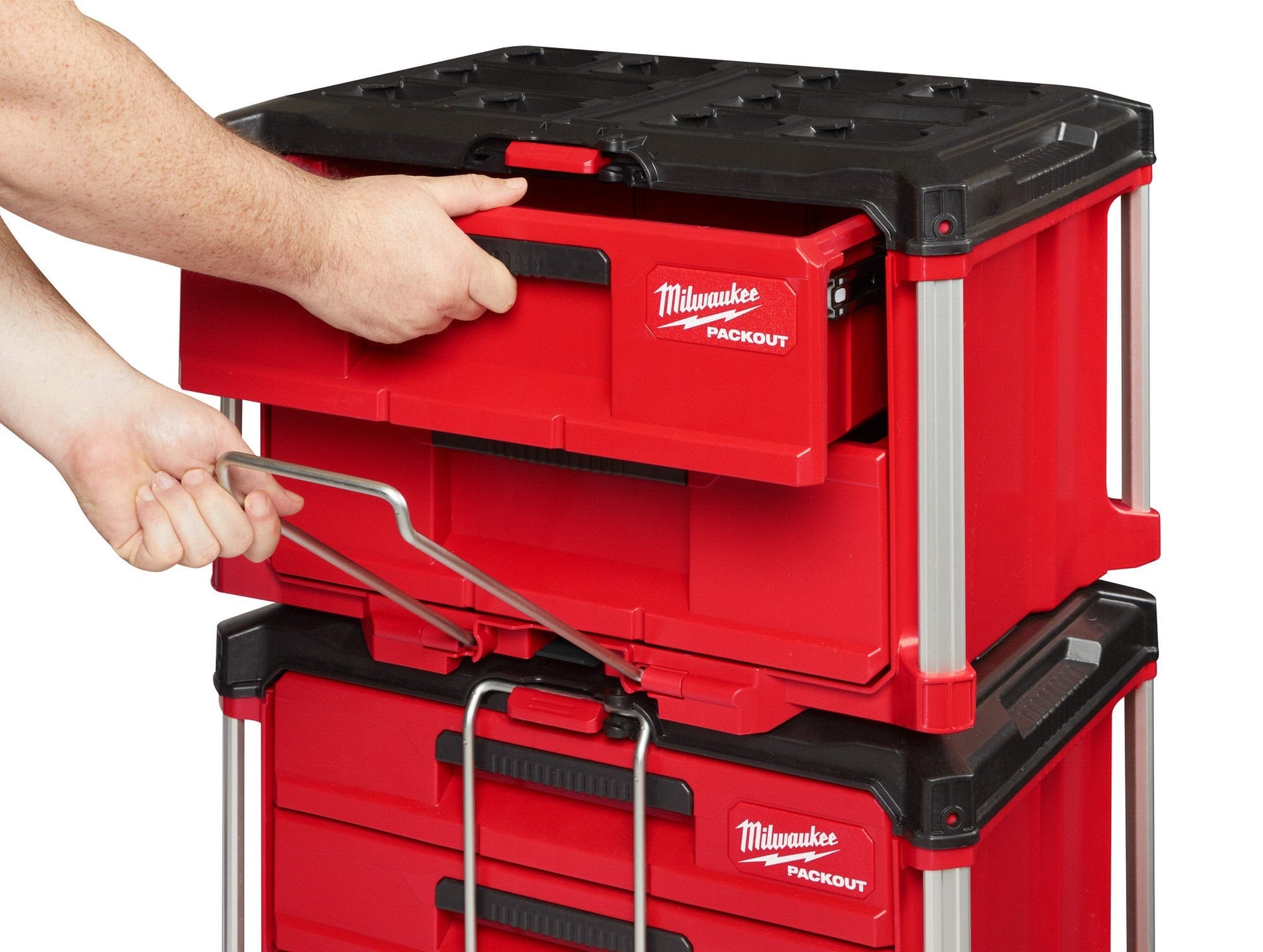 Milwaukee 48-22-8442 PACKOUT 2-Drawer Tool Box, PACKOUT Deep Organizer and Drawer Dividers