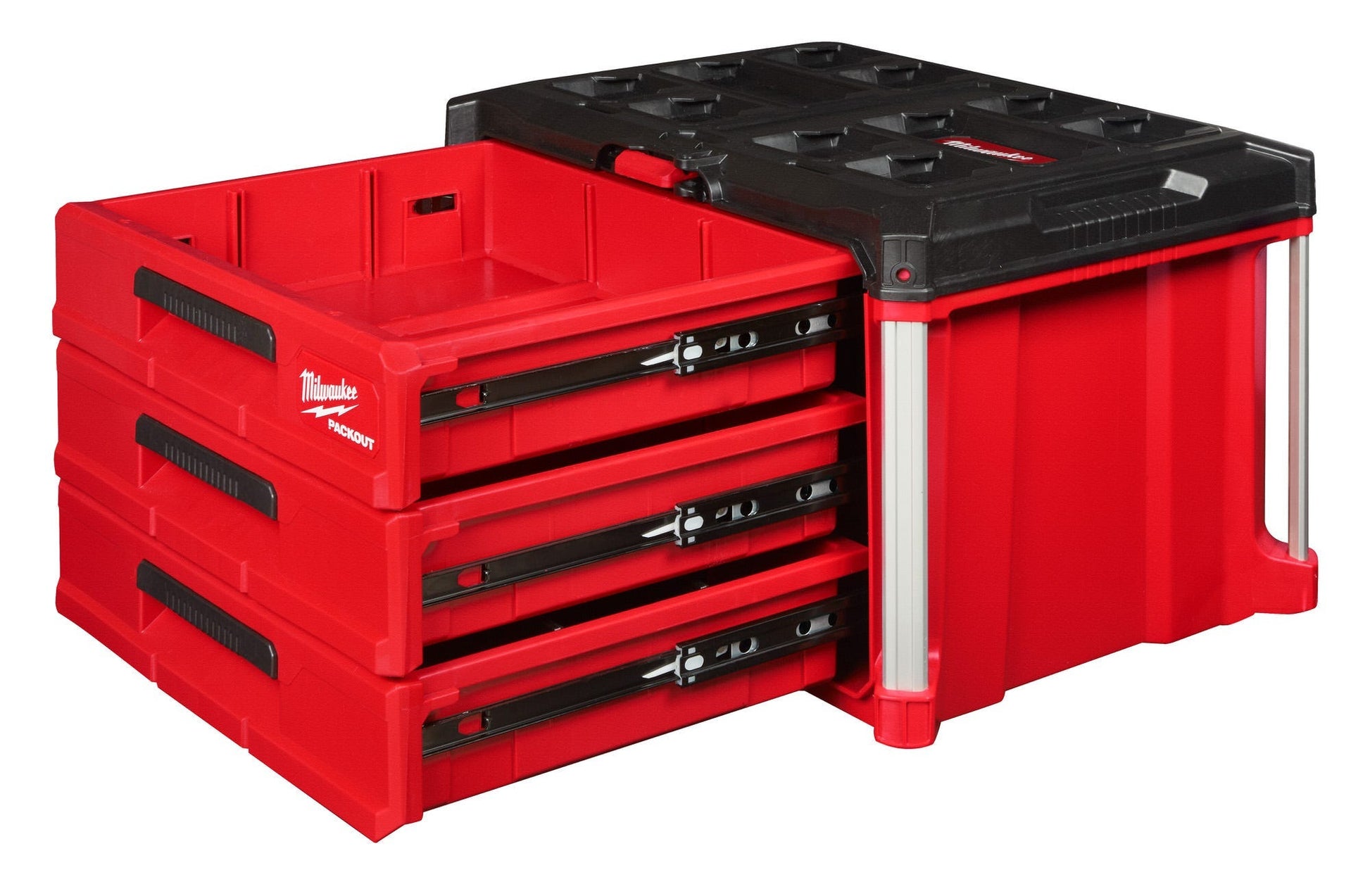 Milwaukee 48-22-8443 PACKOUT 3-Drawer Tool Box, PACKOUT Deep Organizer and Drawer Dividers