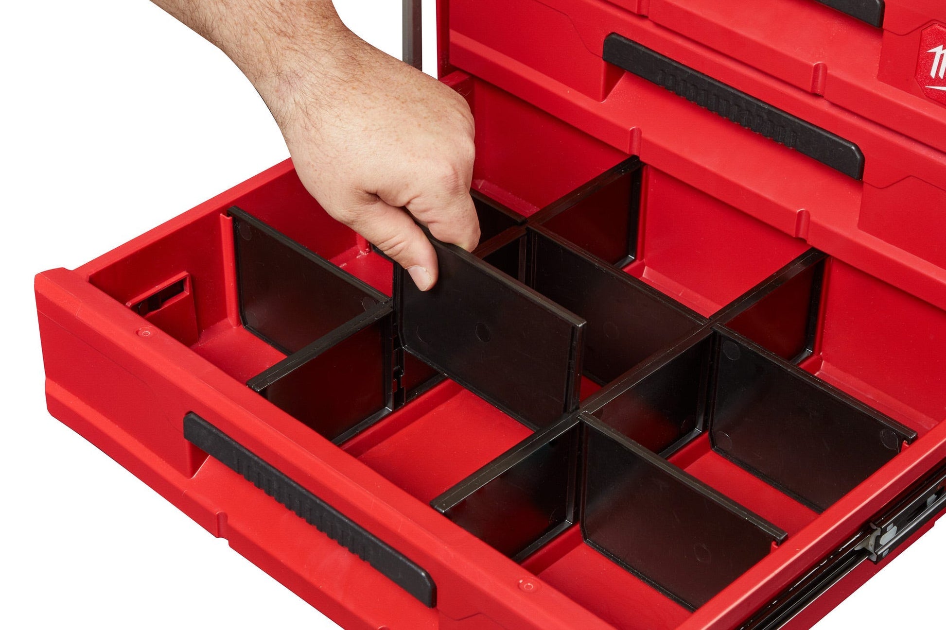 Milwaukee 48-22-8443 PACKOUT 3-Drawer Tool Box, PACKOUT Deep Organizer and Drawer Dividers