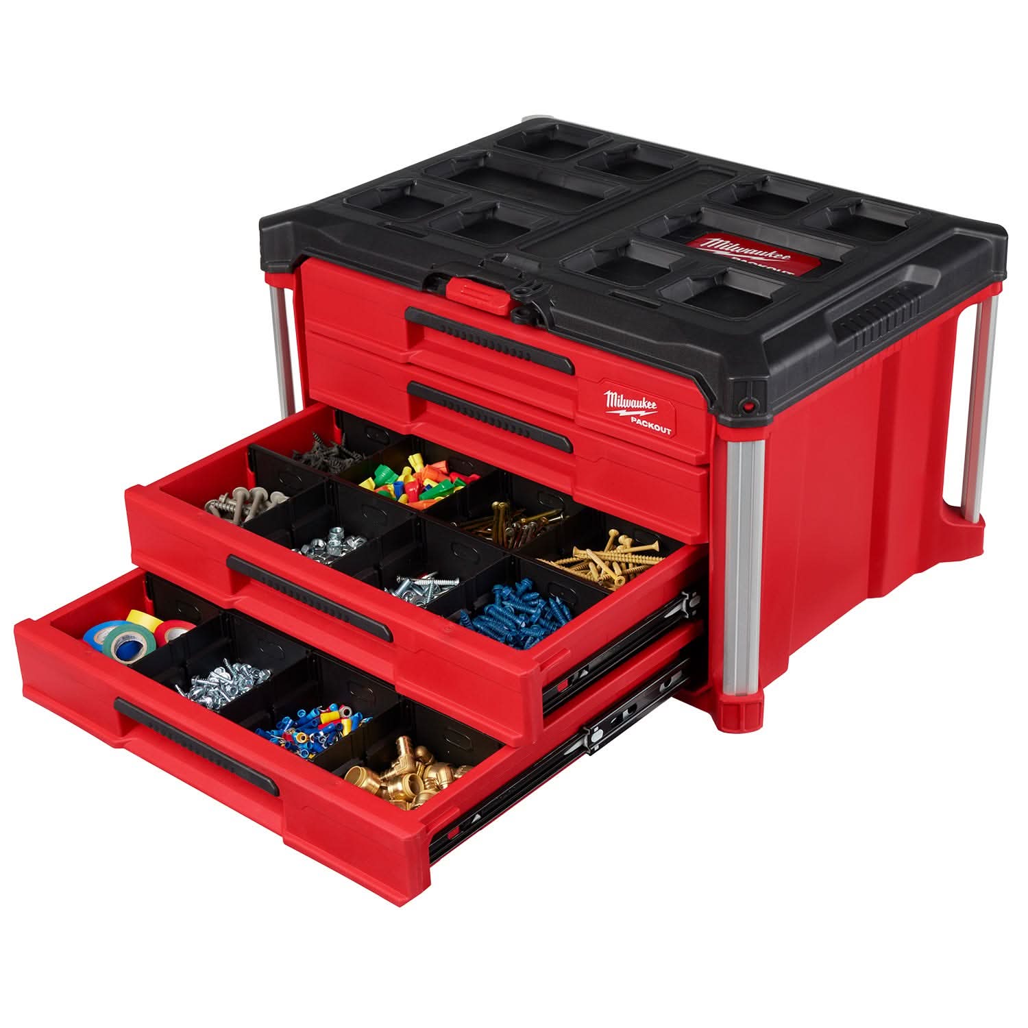 Milwaukee 48-22-8444 PACKOUT 4-Drawer Tool Box – Tool Nut