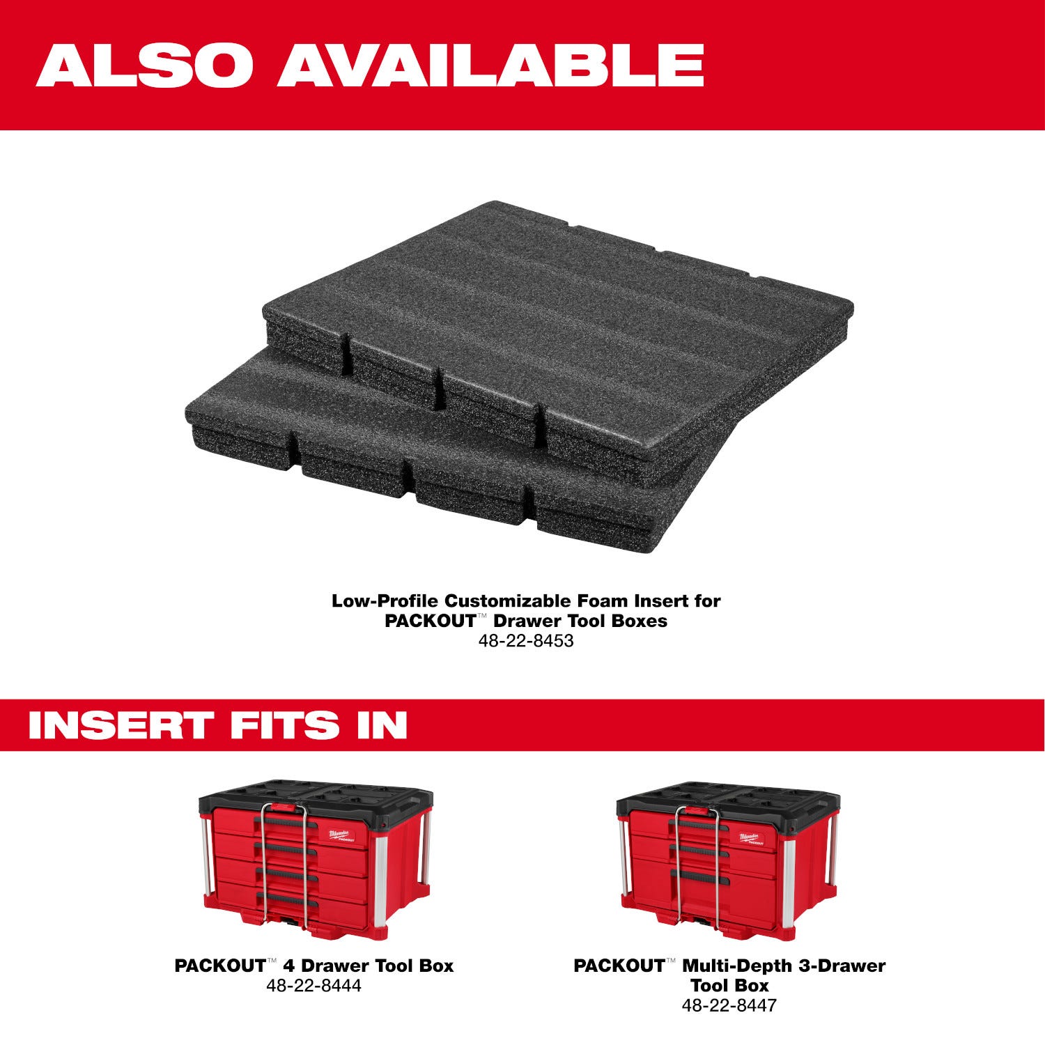 Milwaukee 48-22-8447 PACKOUT 3-Drawer Tool Box