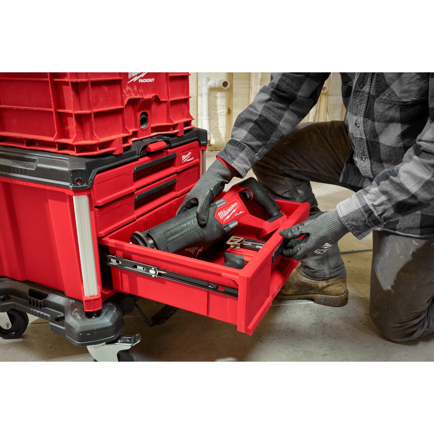 Milwaukee 48-22-8447 PACKOUT 3-Drawer Tool Box
