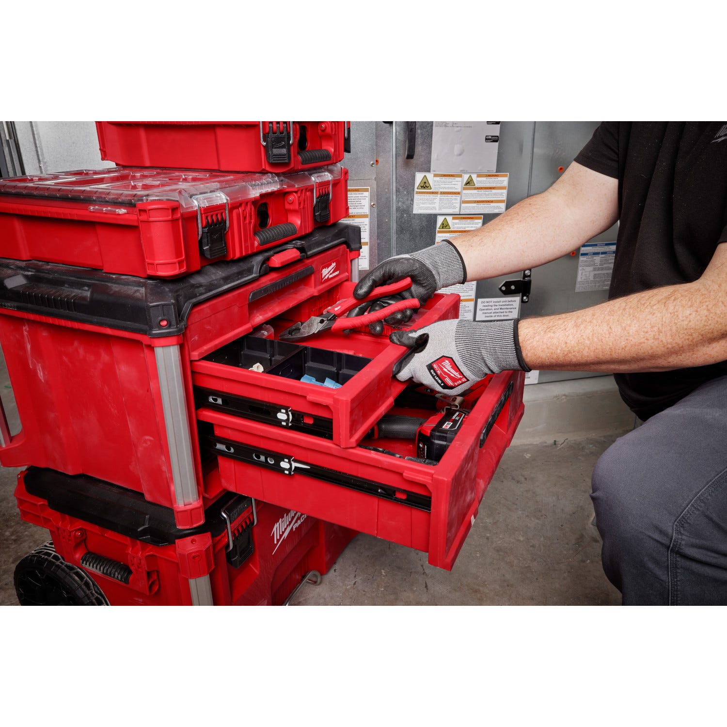 Milwaukee 48-22-8447 PACKOUT 3-Drawer Tool Box