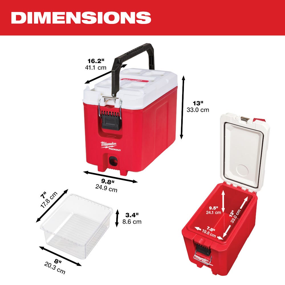 Milwaukee 48-22-8460 PACKOUT 16-Quart Compact Cooler