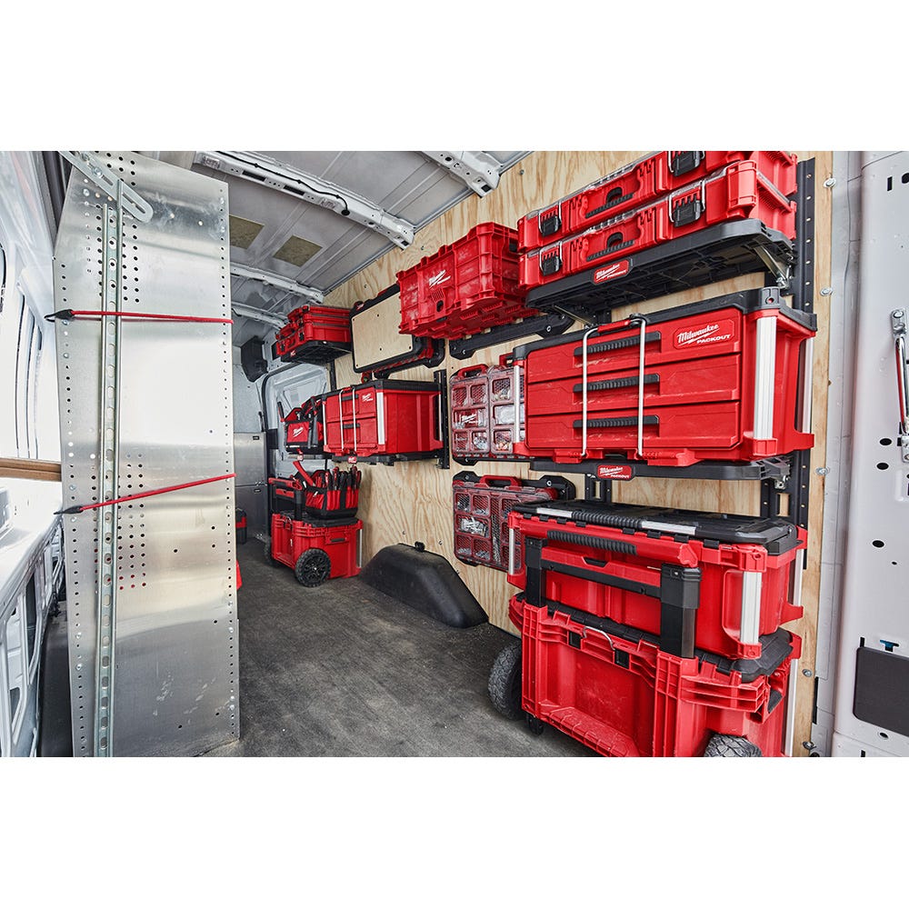 Milwaukee 48-22-8480 PACKOUT Racking Kit w/ 2 Shelves and E-Tracks