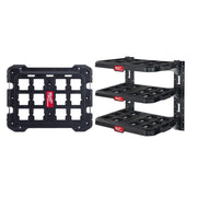 Milwaukee 48-22-8480 PACKOUT Racking Kit w/ 3 Shelves, E-Tracks and PACKOUT Mounting Plate