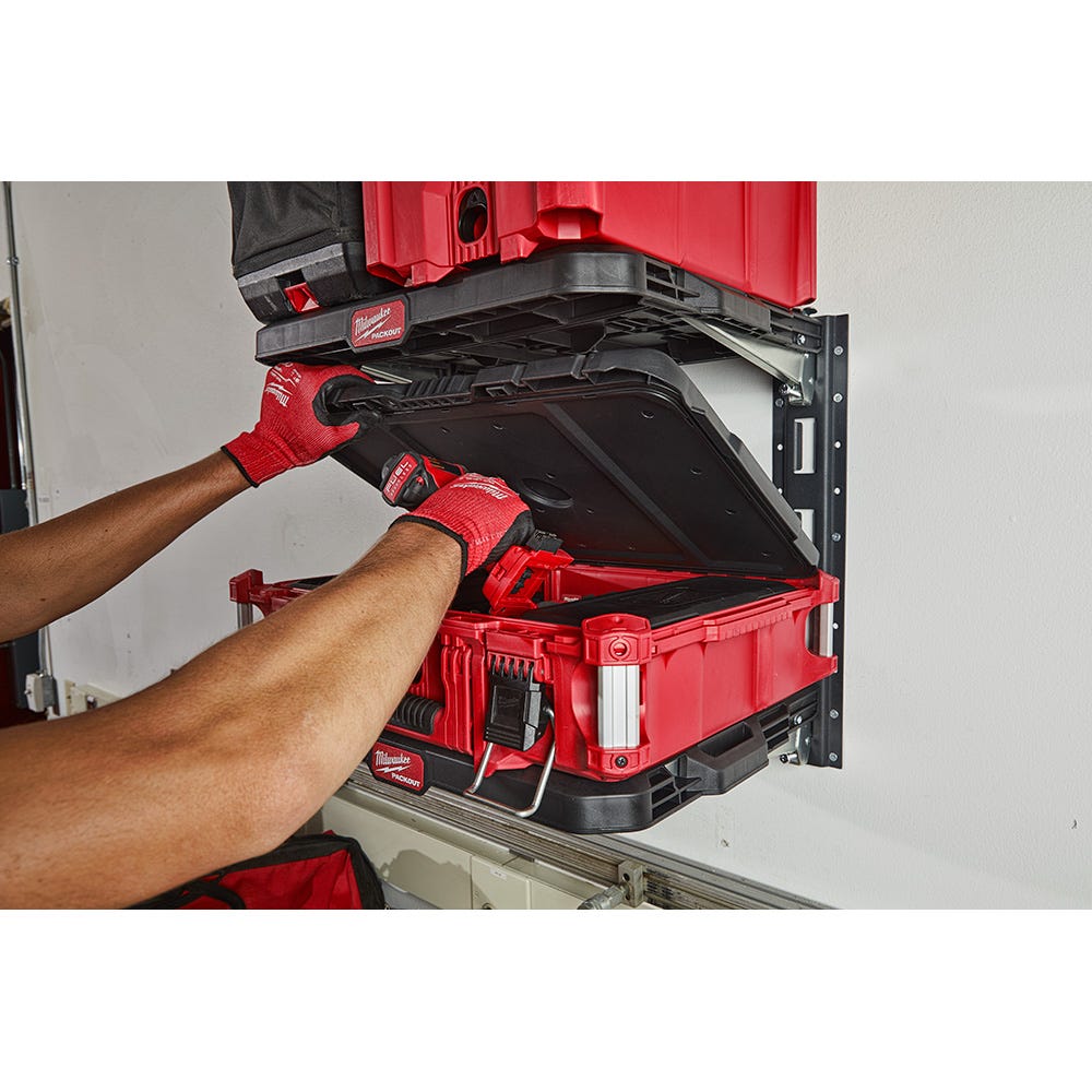 Milwaukee 48-22-8480 PACKOUT Racking Kit w/ 2 Shelves and E-Tracks
