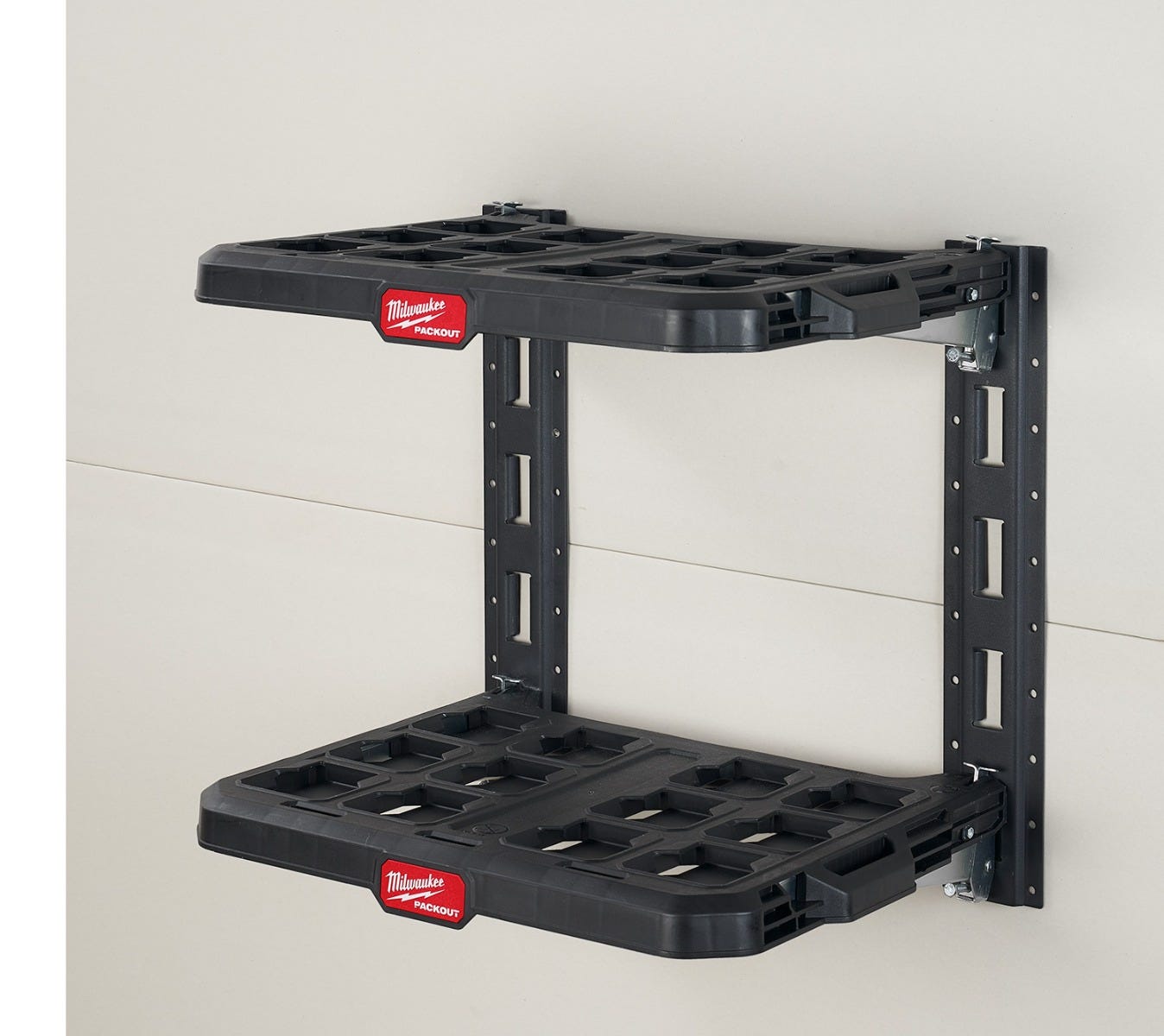Milwaukee 48-22-8480 PACKOUT Racking Kit w/ 3 Shelves, E-Tracks and PACKOUT Mounting Plate