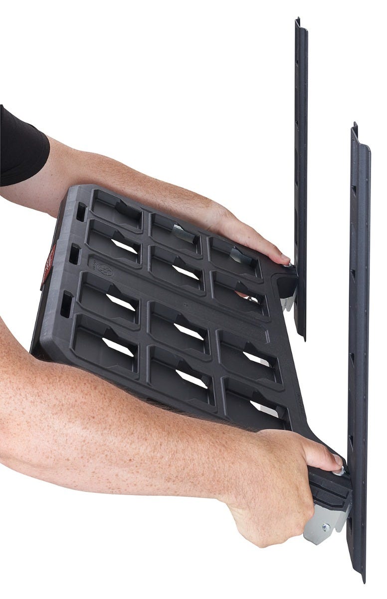 Milwaukee 48-22-8480 PACKOUT Racking Kit w/ 3 Shelves, E-Tracks and PACKOUT Mounting Plate