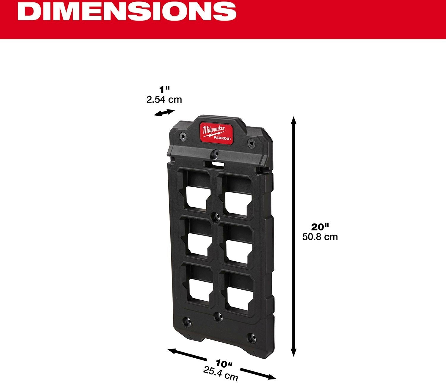 Milwaukee 48-22-8486 PACKOUT Compact Wall Plate
