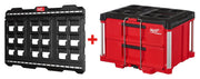 Milwaukee 48-22-8497 PACKOUT Large Wall Plate + 48-22-8442 PACKOUT 2-Drawer Tool Box