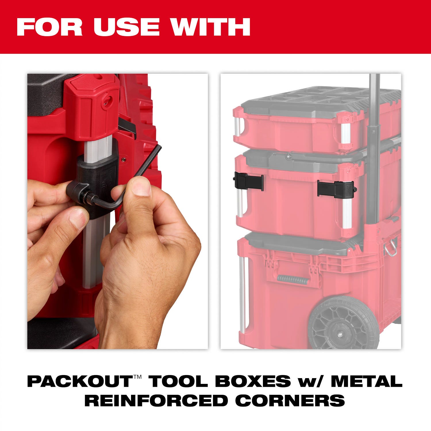 Milwaukee PROMO 48-22-8603 PACKOUT Tool Box M18 Battery Rack Attachment (PROMO)