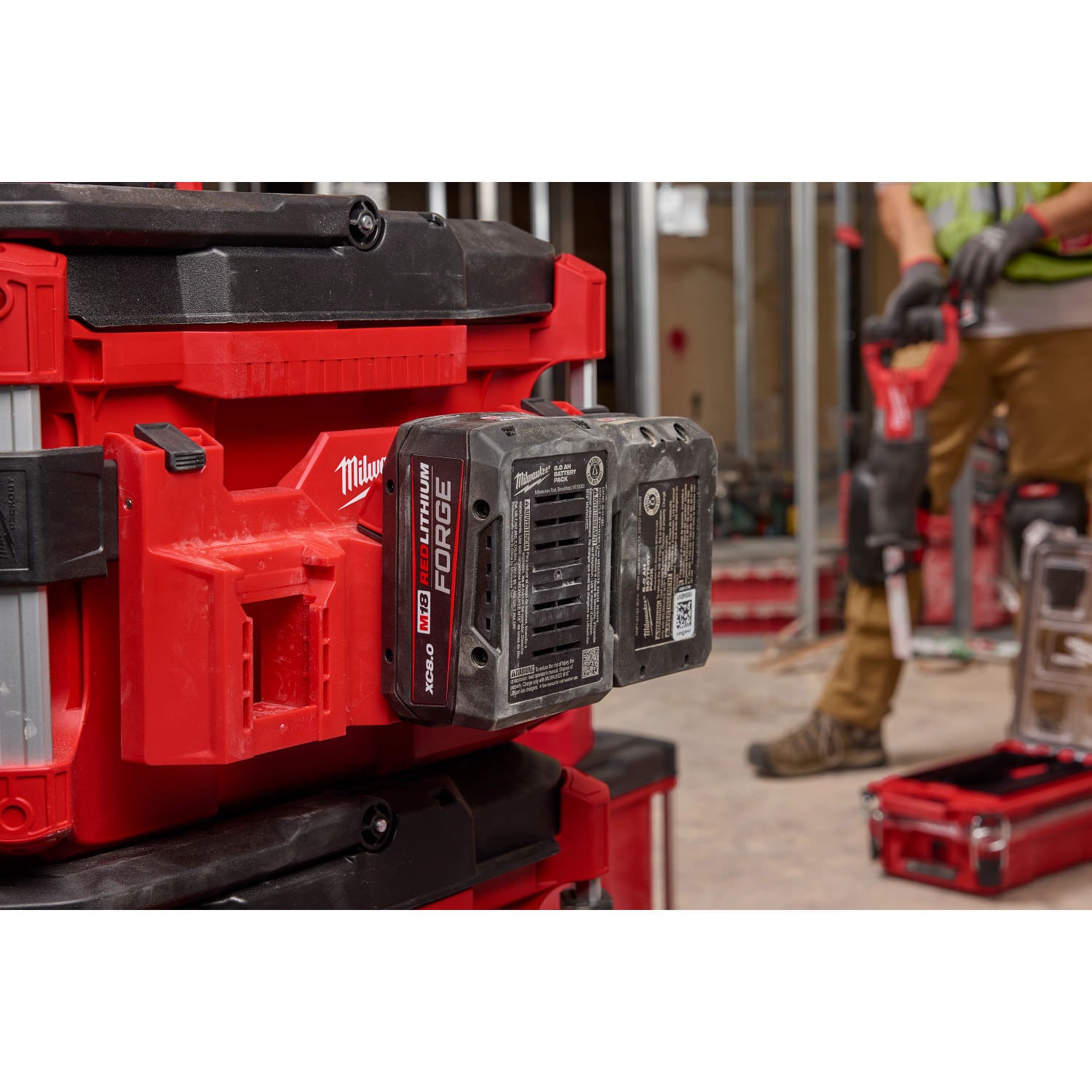 Milwaukee PROMO 48-22-8603 PACKOUT Tool Box M18 Battery Rack Attachment (PROMO)