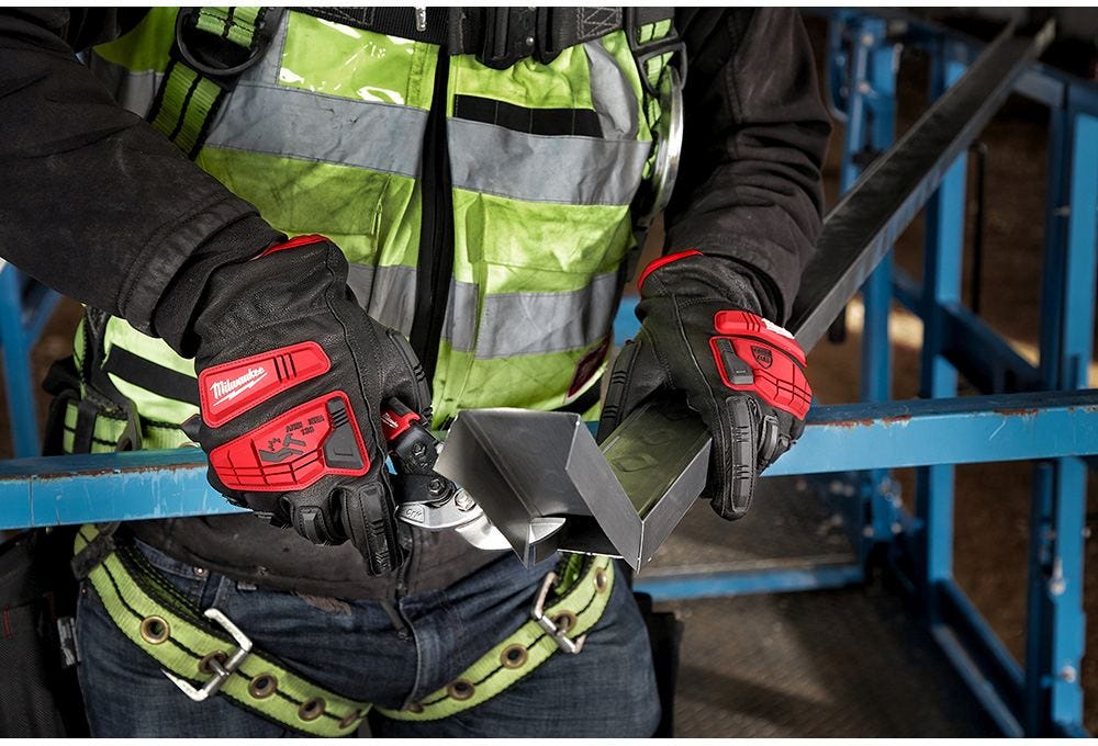 Milwaukee 48-22-8782 Impact Cut Level 5 Goatskin Leather Gloves - L