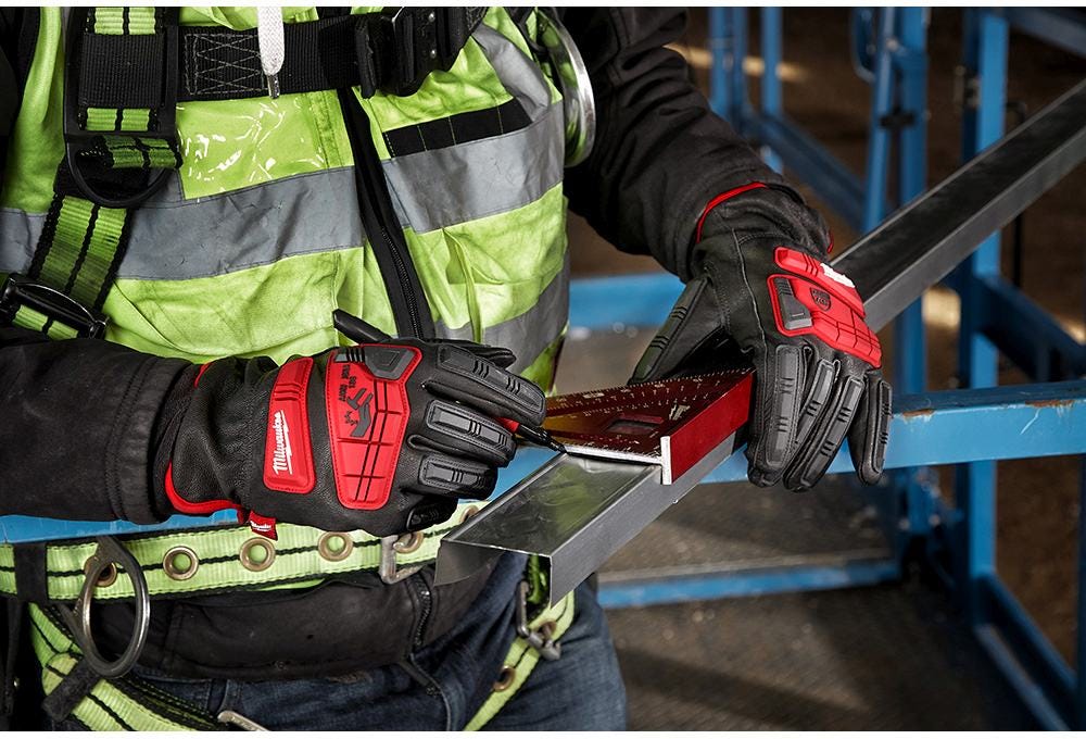 Milwaukee 48-22-8782 Impact Cut Level 5 Goatskin Leather Gloves - L