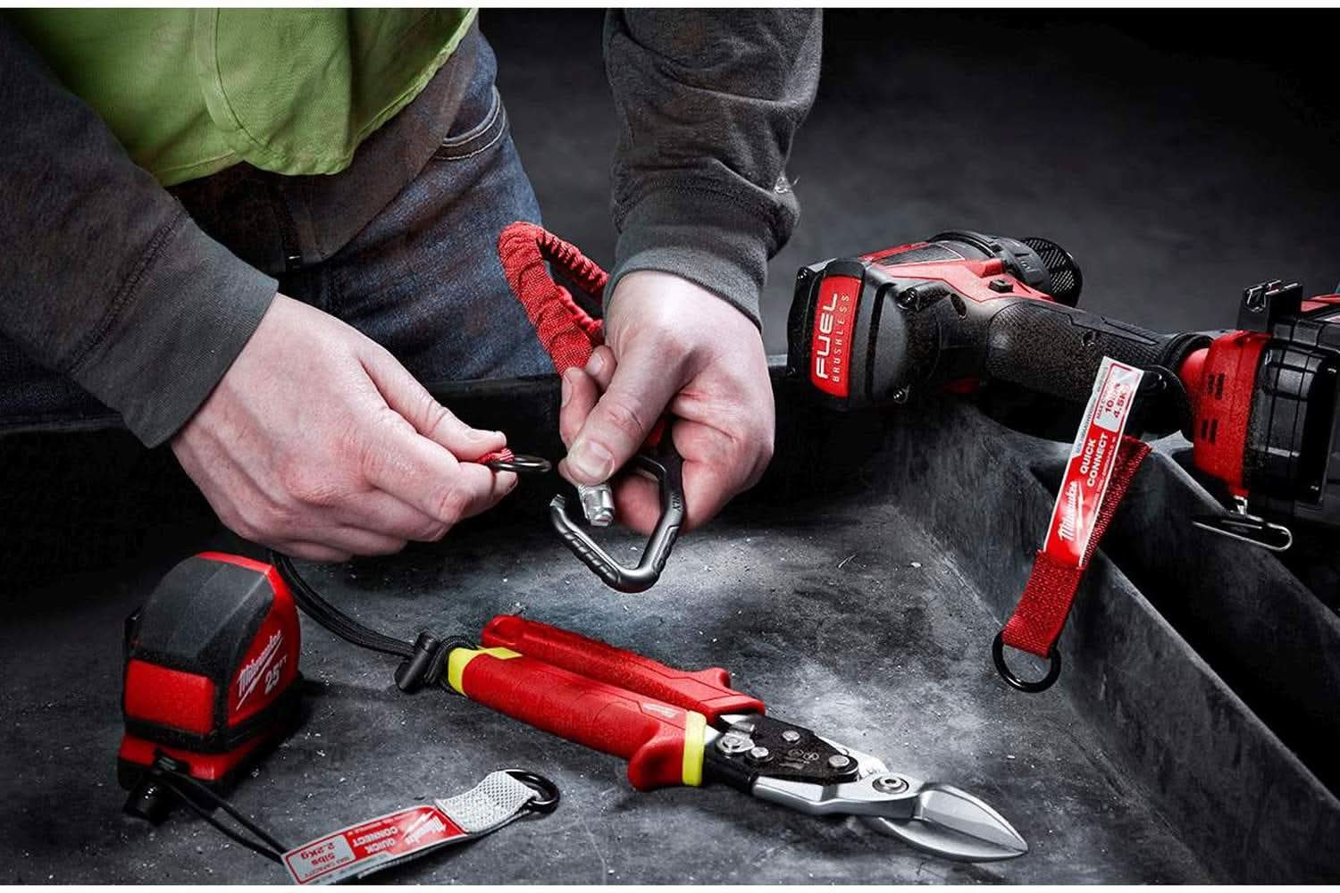 K10タイピン 2g Milwaukee 48-22-8820 10Lb. Quick-Connect Locking Tool Lanyard