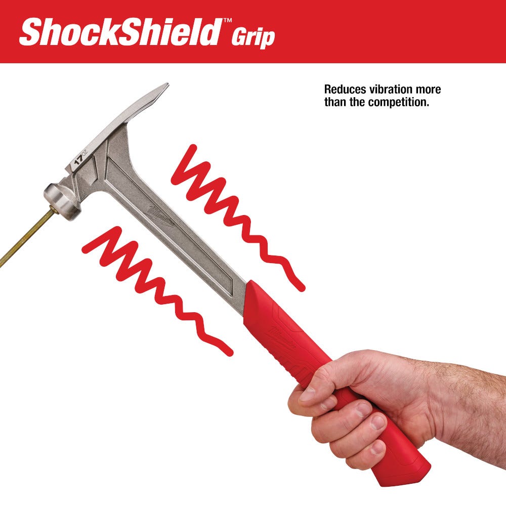 Milwaukee 48-22-9017 17Oz Smooth Face Framing Hammer