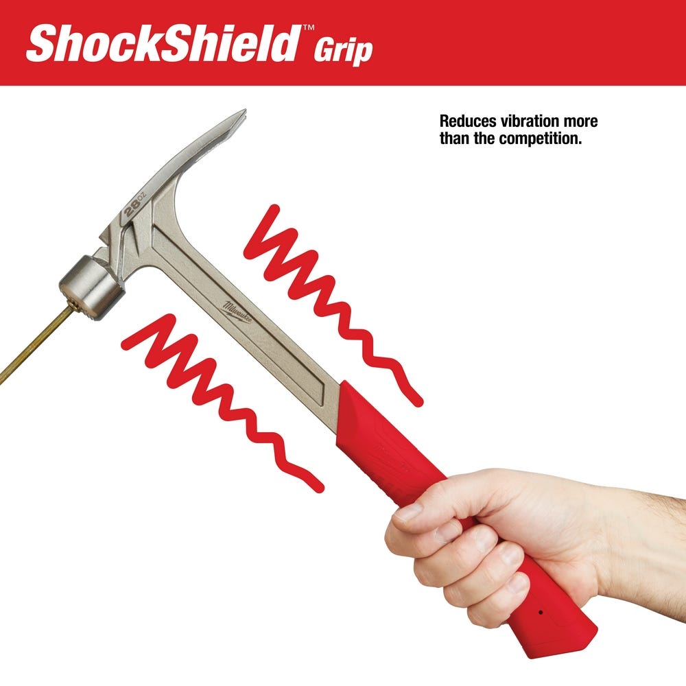 Milwaukee 48-22-9029 28oz Milled Face Framing Hammer