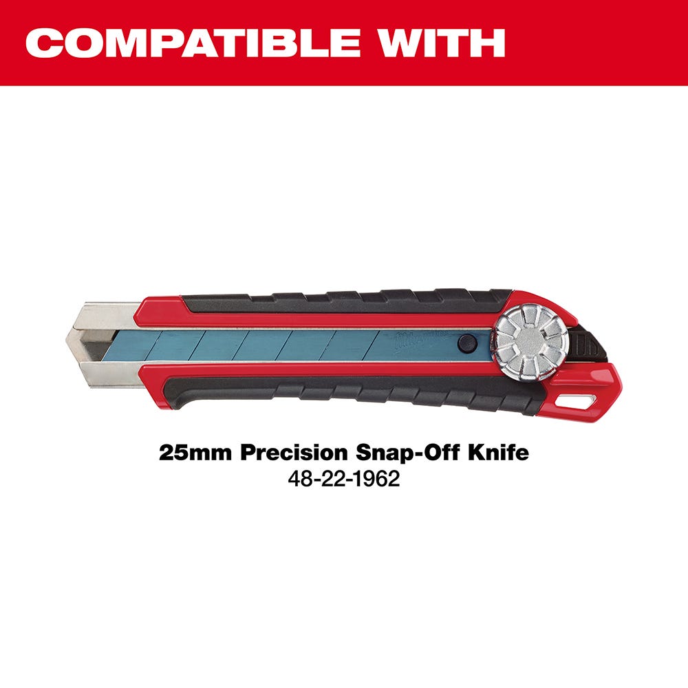 Milwaukee 48-22-9125 25mm Precision Snap Blades-10 PK