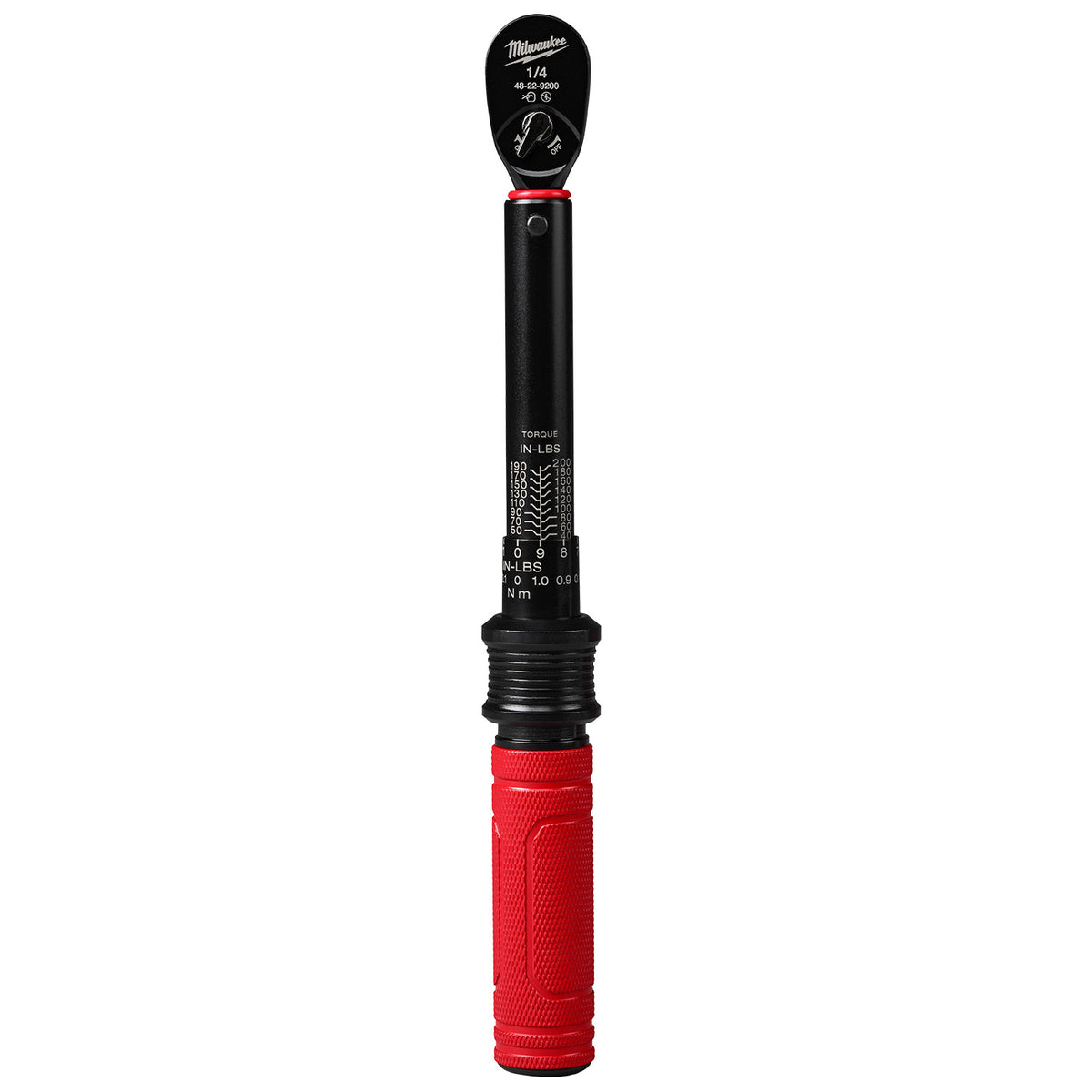 Milwaukee 48-22-9200 1/4-in. Drive Click Torque Wrench, 40-200 in·lb