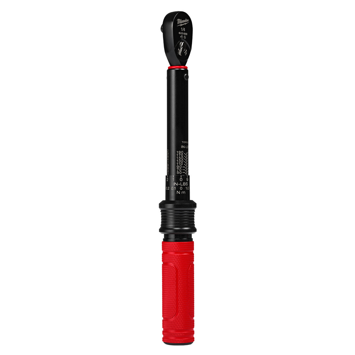 Milwaukee 48-22-9200 1/4-in. Drive Click Torque Wrench, 40-200 in·lb