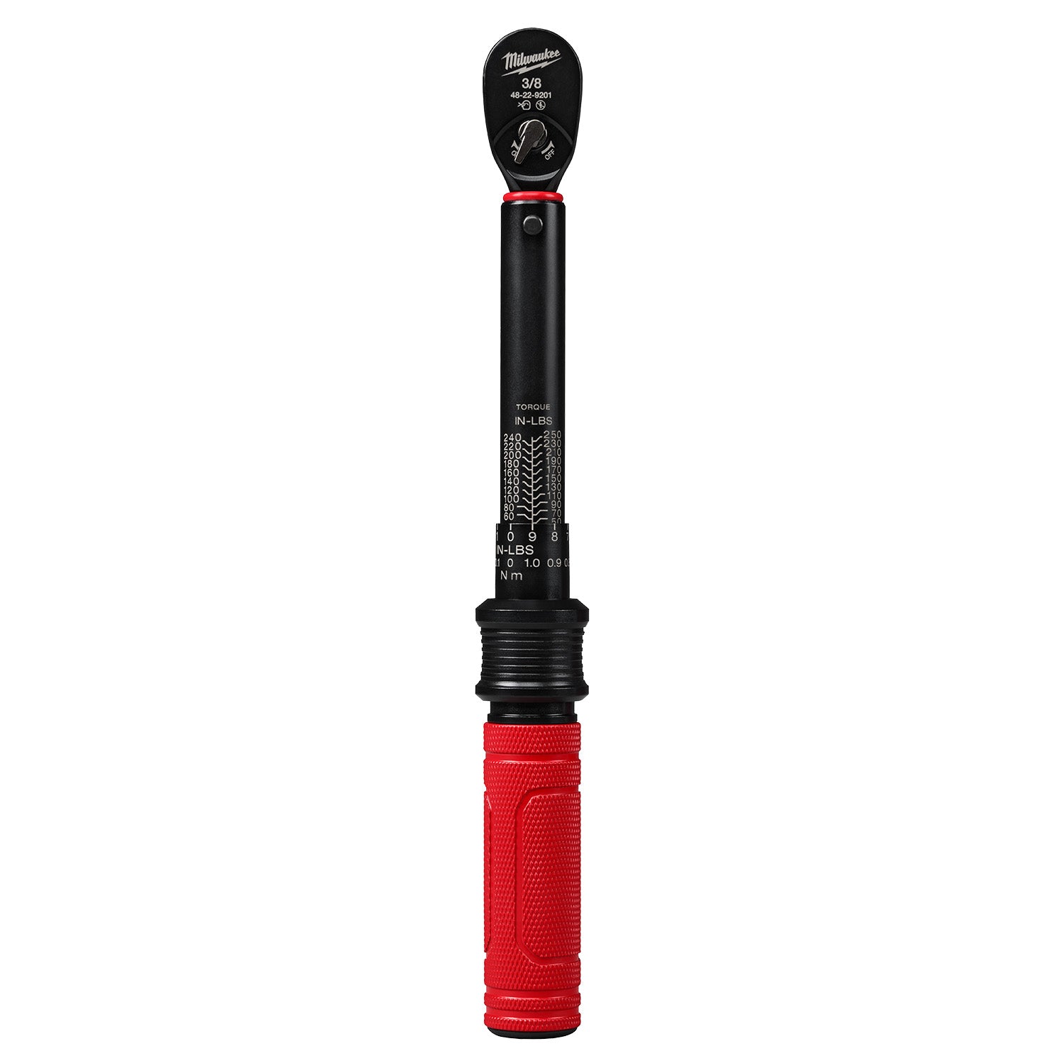 Milwaukee 48-22-9201 3/8-in. Drive Click Torque Wrench, 50-250 in·lb