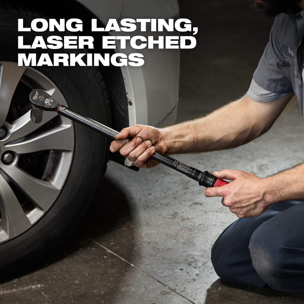 Milwaukee 48-22-9203 1/2-in. Drive Click Torque Wrench, 50-250 ft·lb