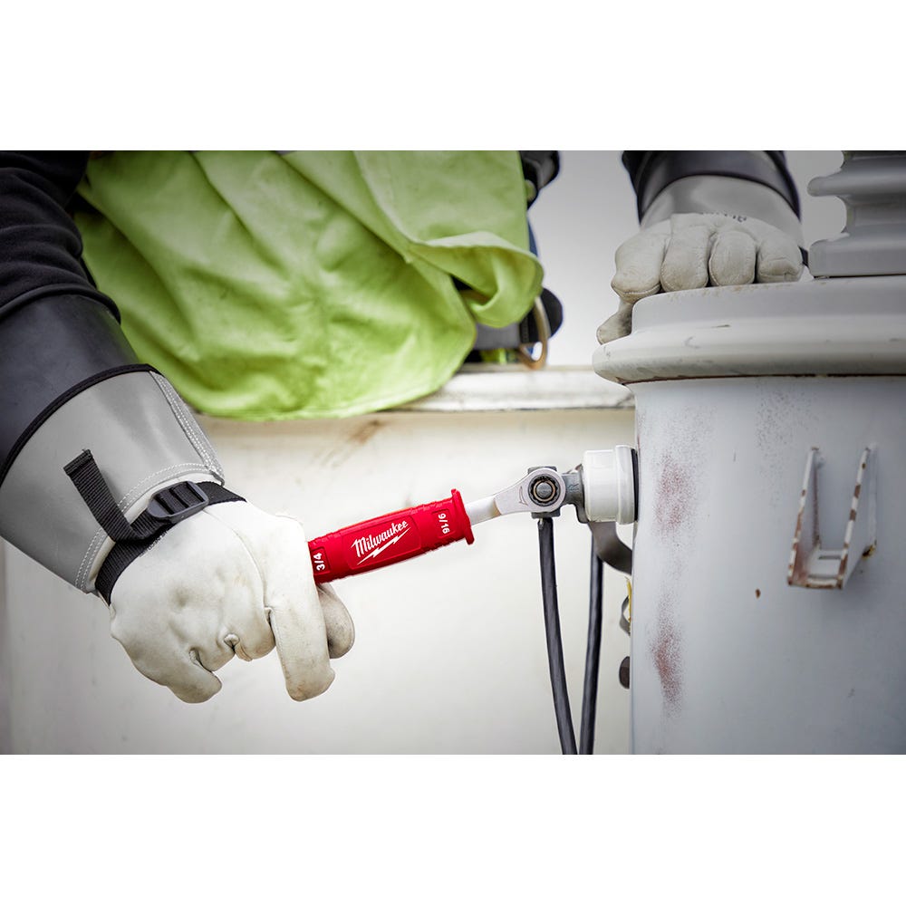 Milwaukee 48-22-9211 Lineman’s 2-in-1 Insulated Ratcheting Box Wrench