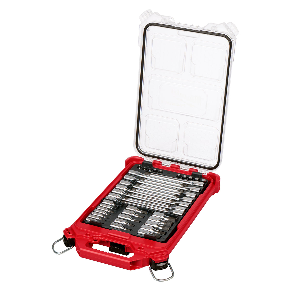 Milwaukee 48-22-9283 41-Piece Metric Hex Bit Socket Set shown closed with the full bit socket set inside
