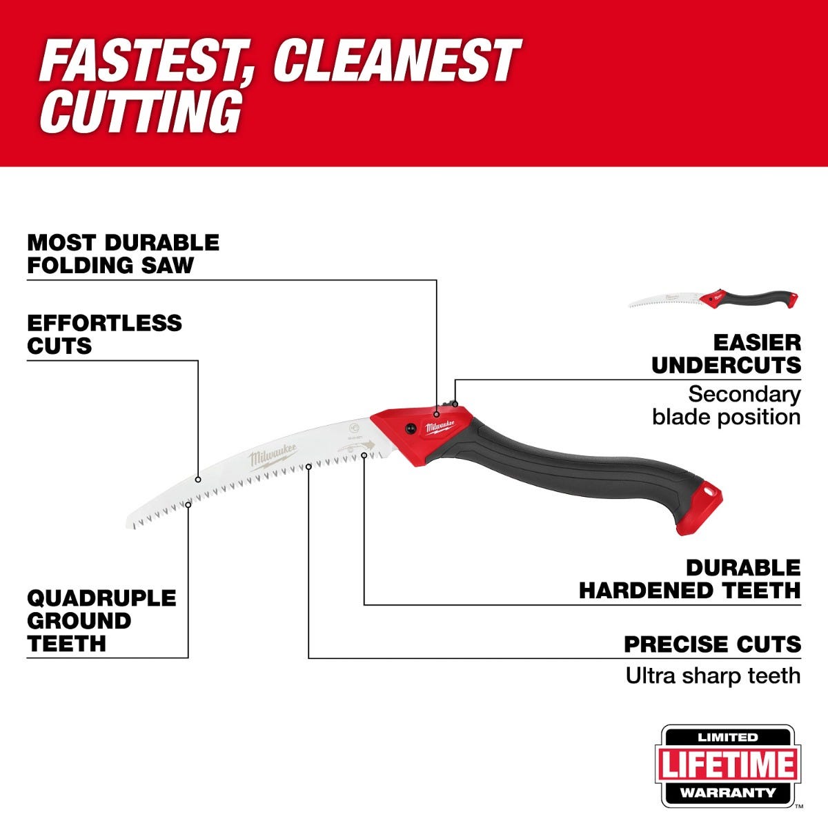 Milwaukee 48-22-9371 10-in. Folding Pruning Saw