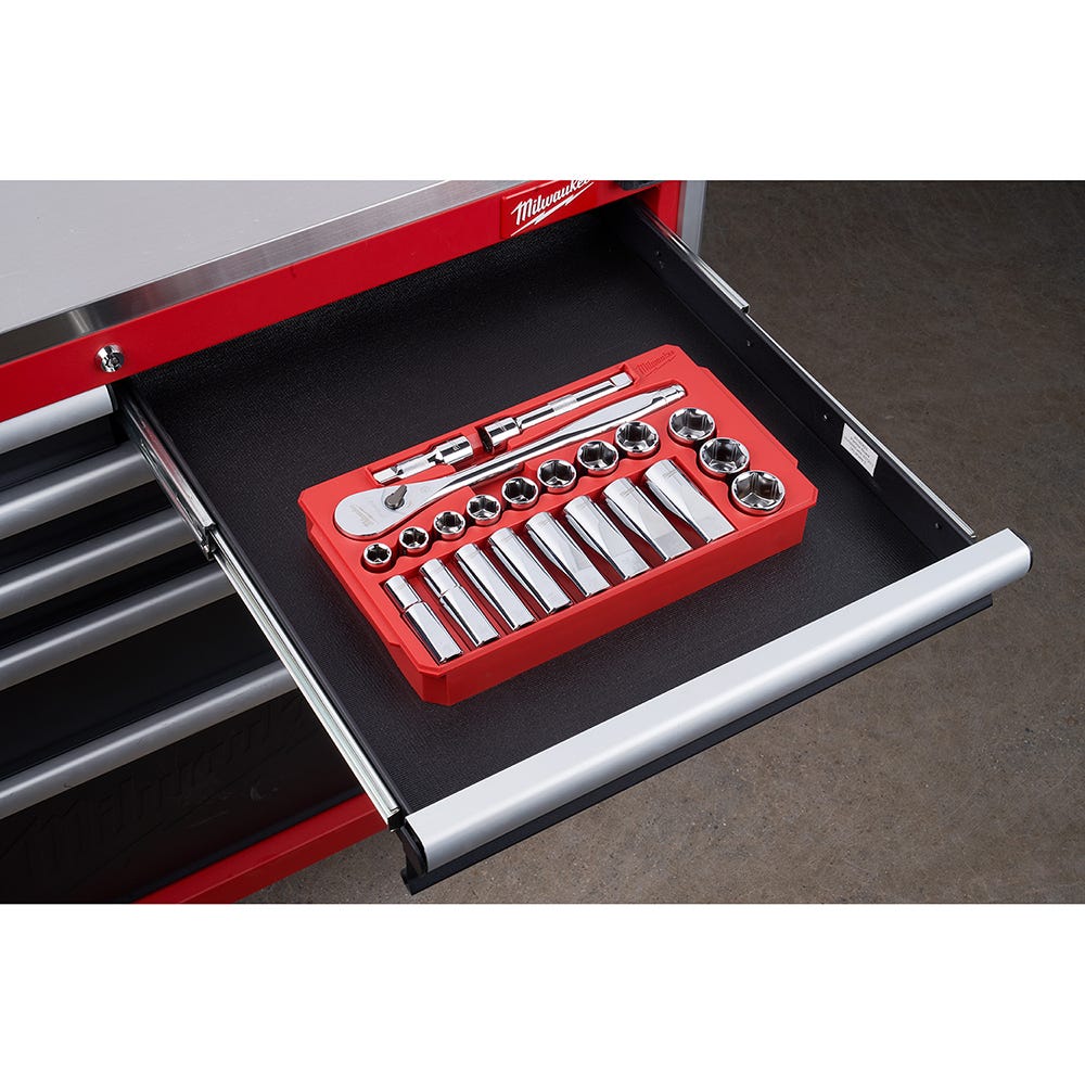 Milwaukee 48-22-9410 1/2" Drive 22-Piece SAE Ratchet & Socket Set